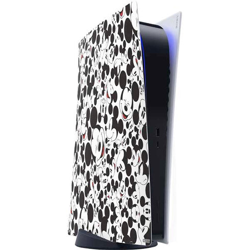 Disney Mickey Mouse Face Pattern PS5 Digital Edition Console Skin